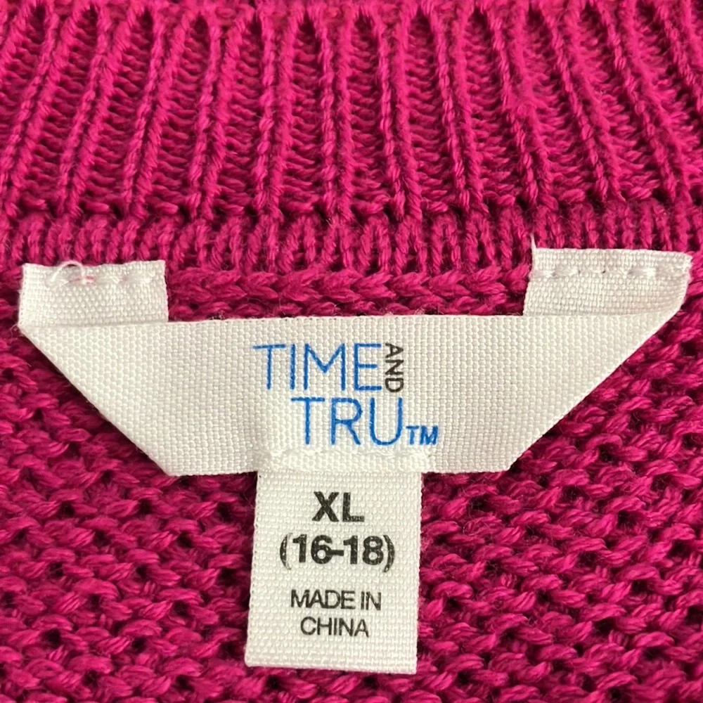 Fuchsia Ling Sleeve Sweater Top